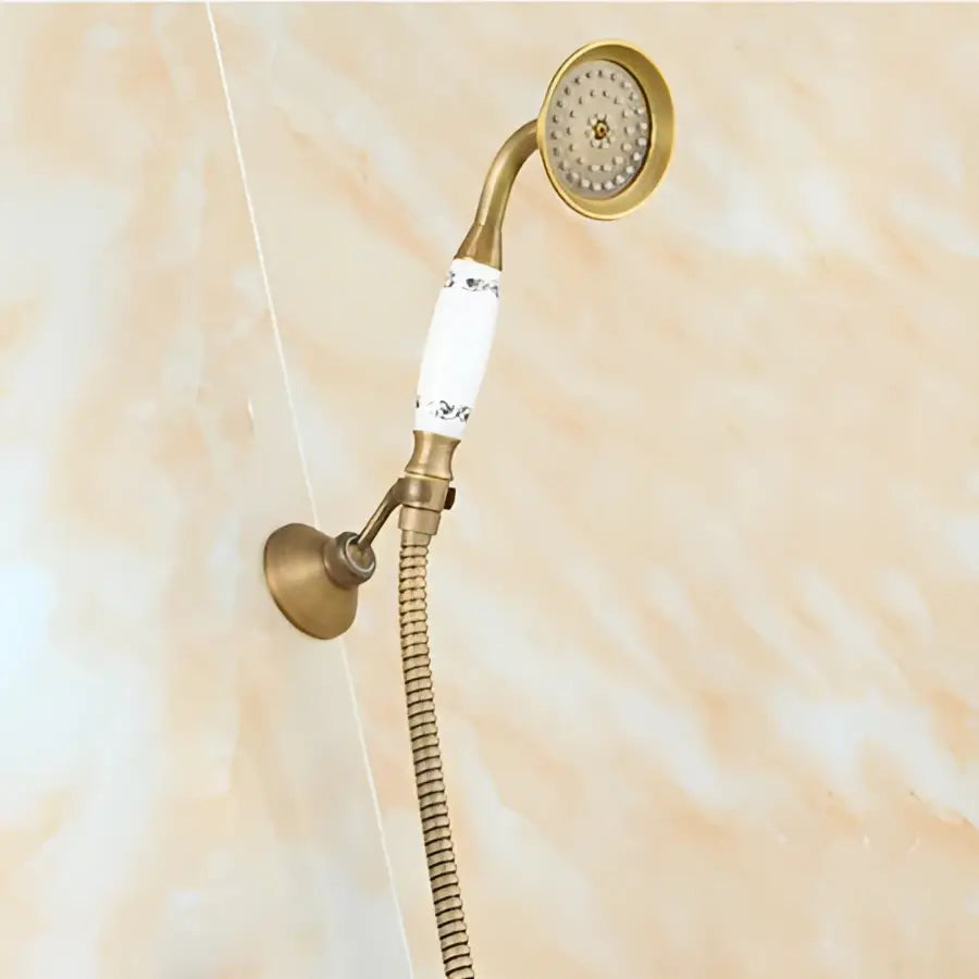 Antique Brass Rainhead Faucet