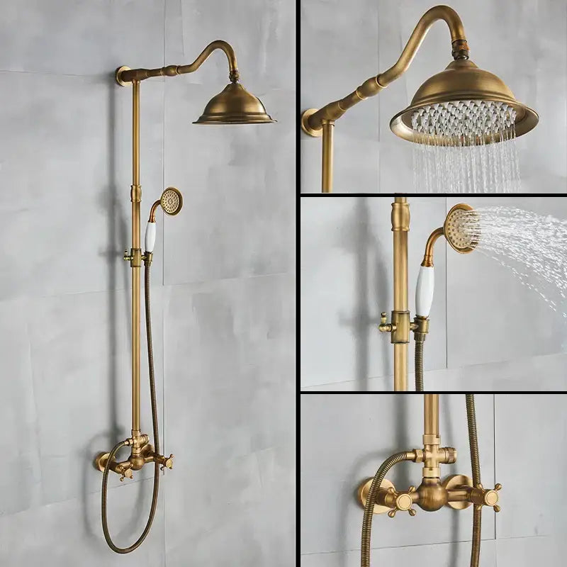 Antique Brass Shower Faucet