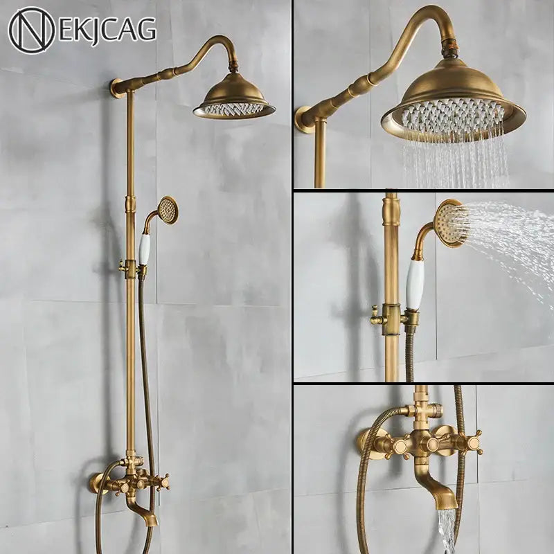 Antique Brass Shower Faucet