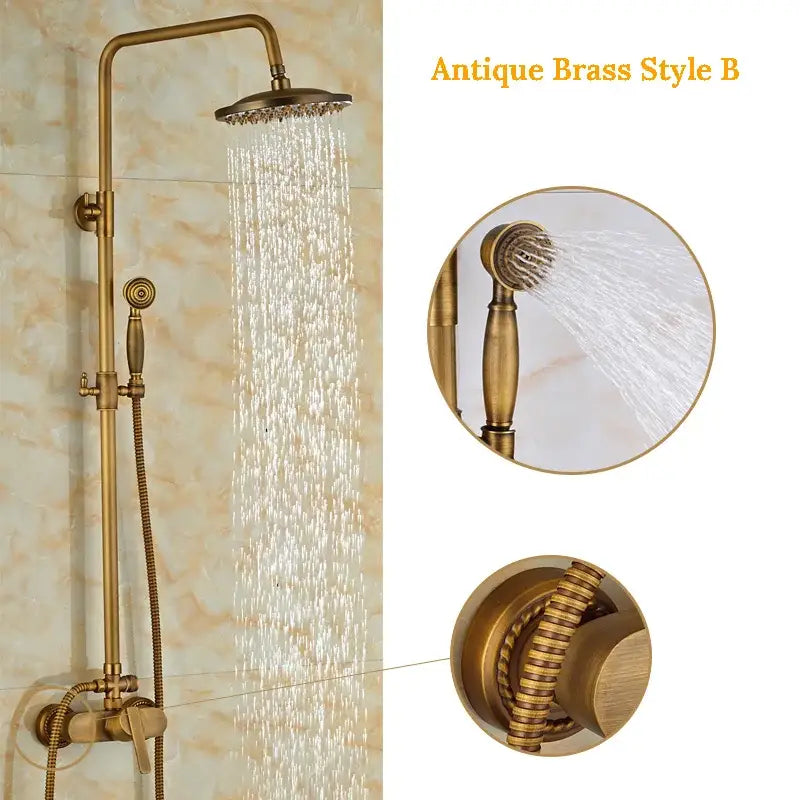 Brass Rainfall Sprayer Set
