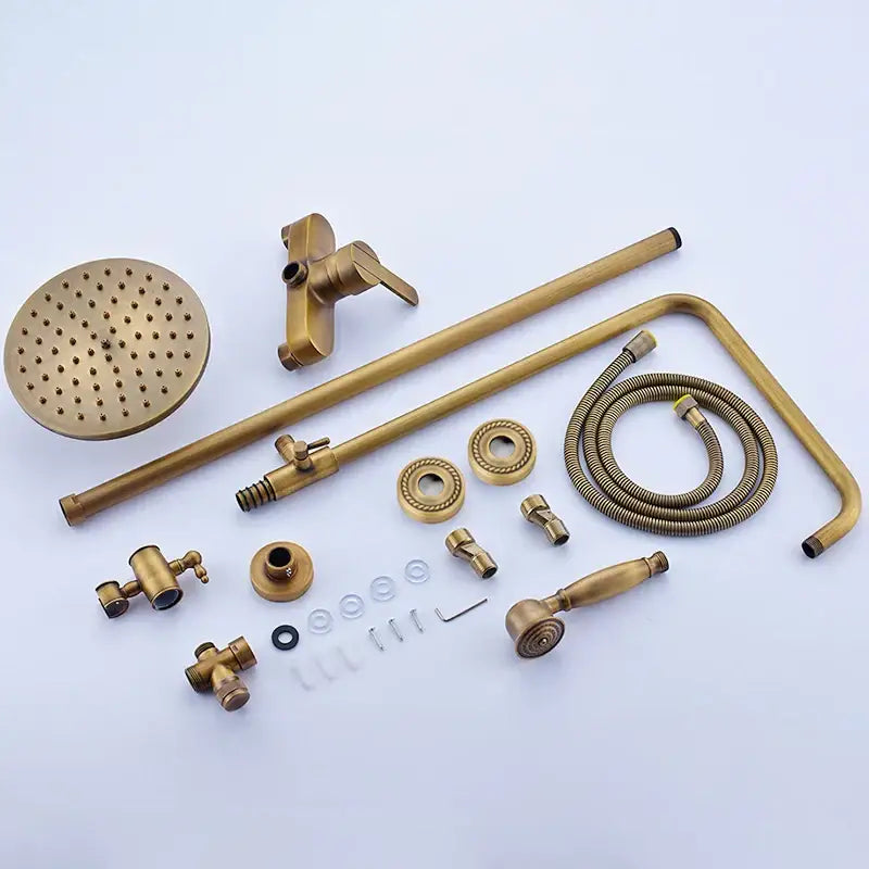 Brass Rainfall Shower Set with Handshower