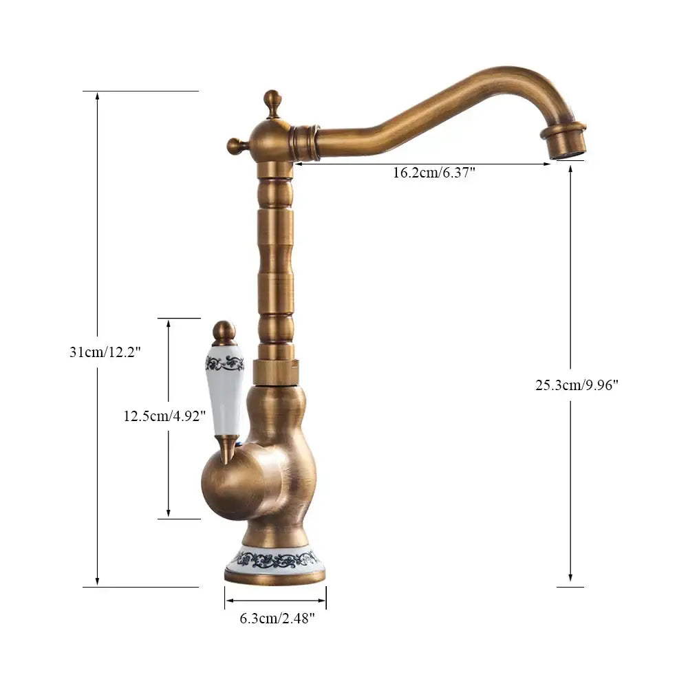 Brass Ceramic Handle Faucet