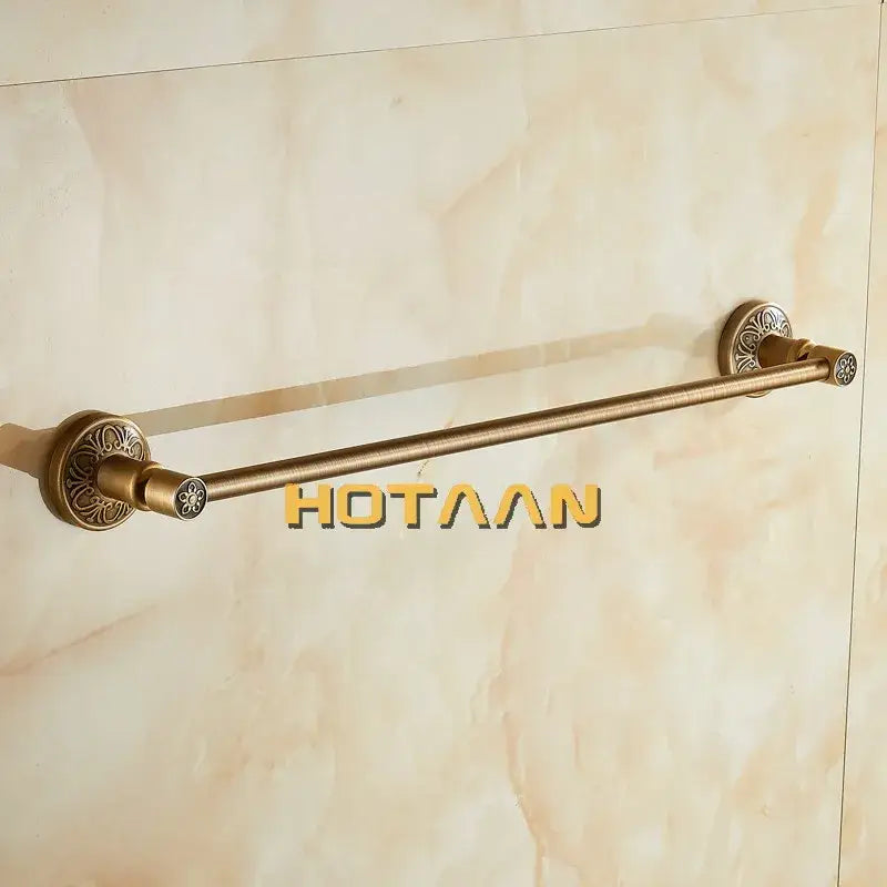 Antique Brass Floral Bar