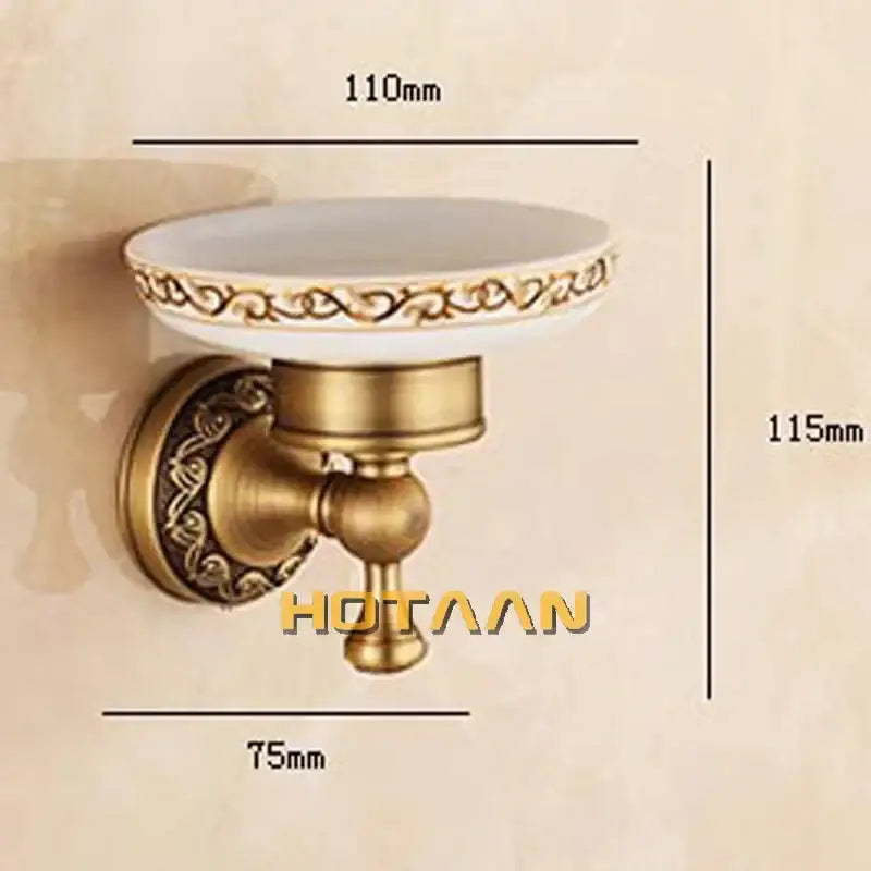 Marble Brass Soap Holder