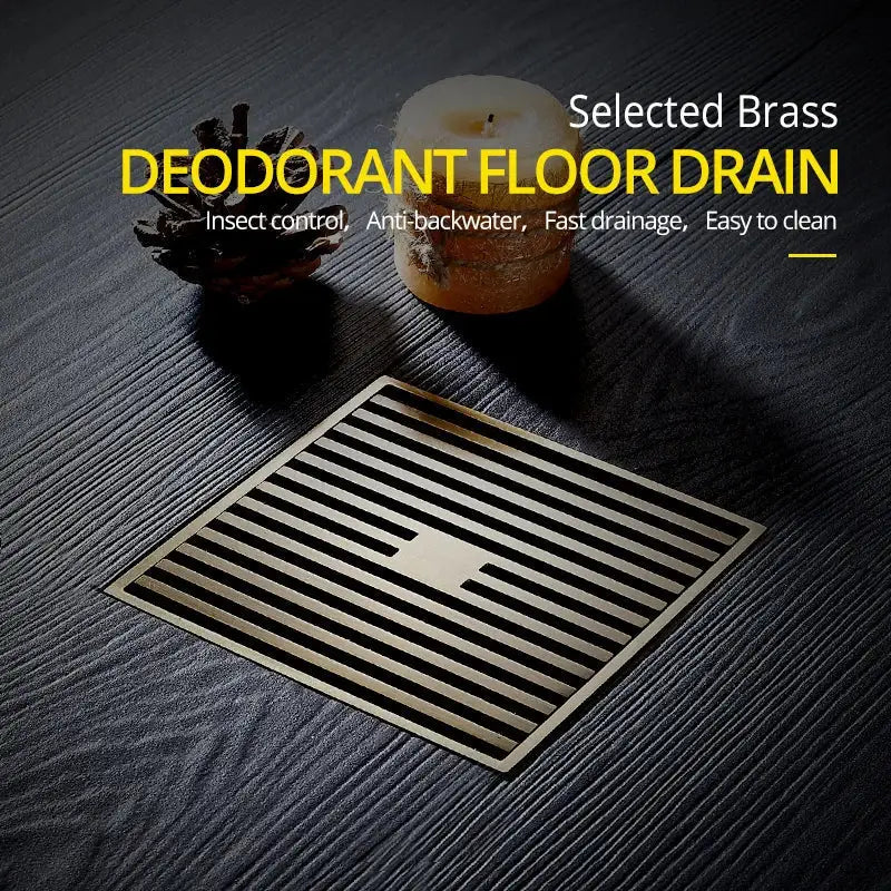 Antique Brass Floor Grate