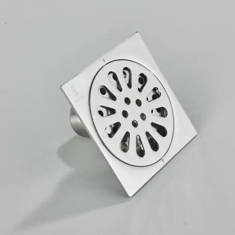 Brass Square Floor Drain 10x10cm