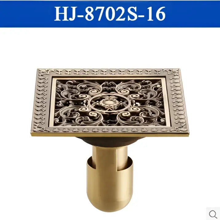 Brass Floral Shower Grate
