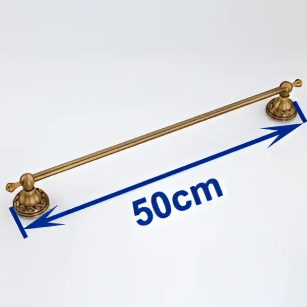 Brass Scrollwork Towel Rack 60cm
