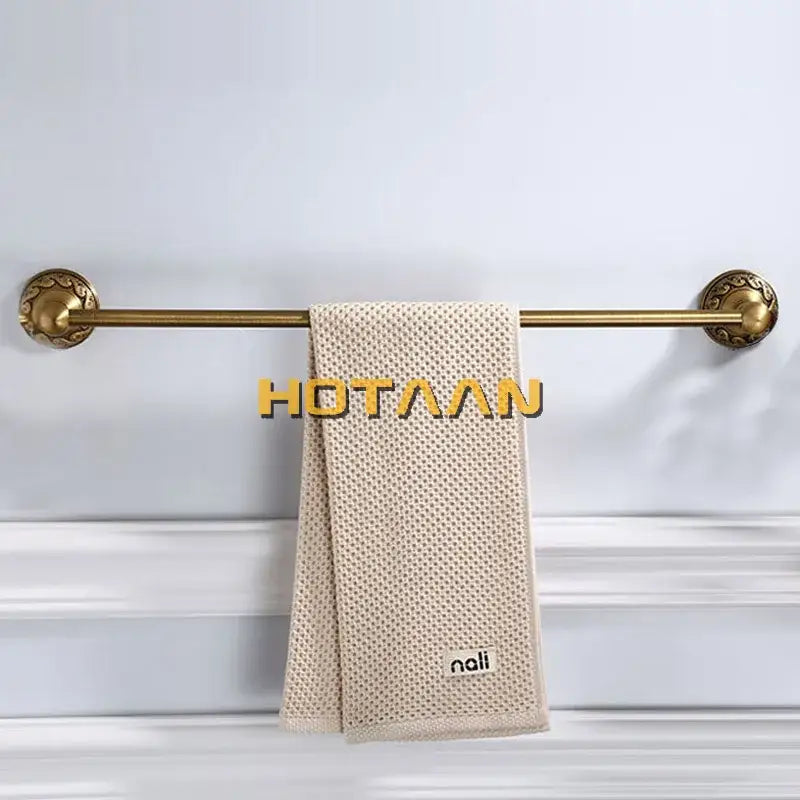 Brass Scrollwork Towel Rack 60cm