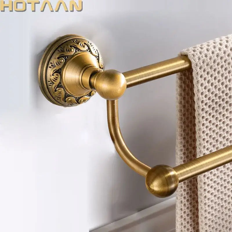 Antique Floral Towel Bar