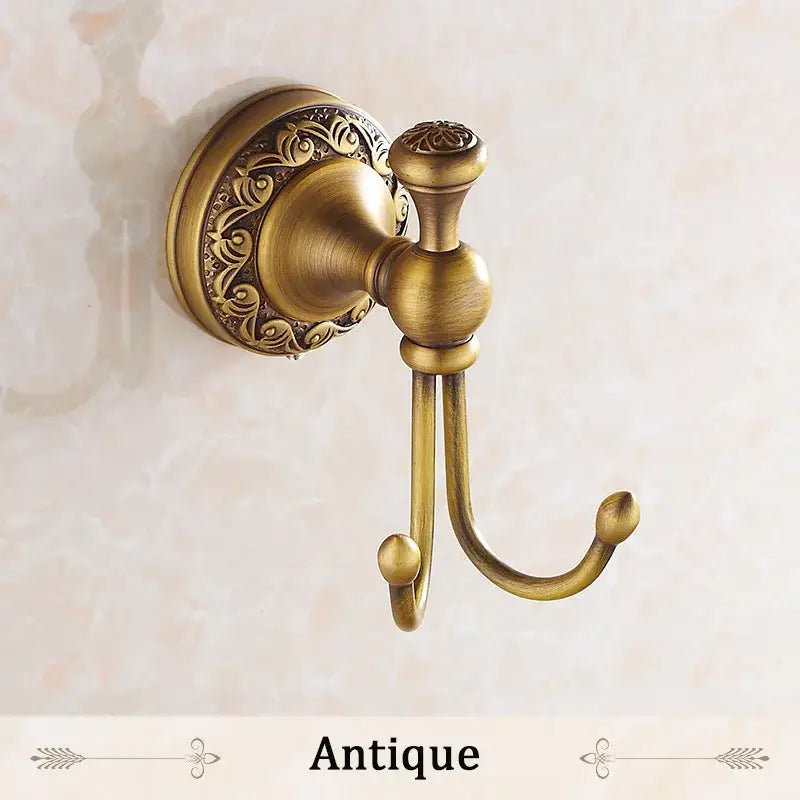 Antique Brass Towel Hooks