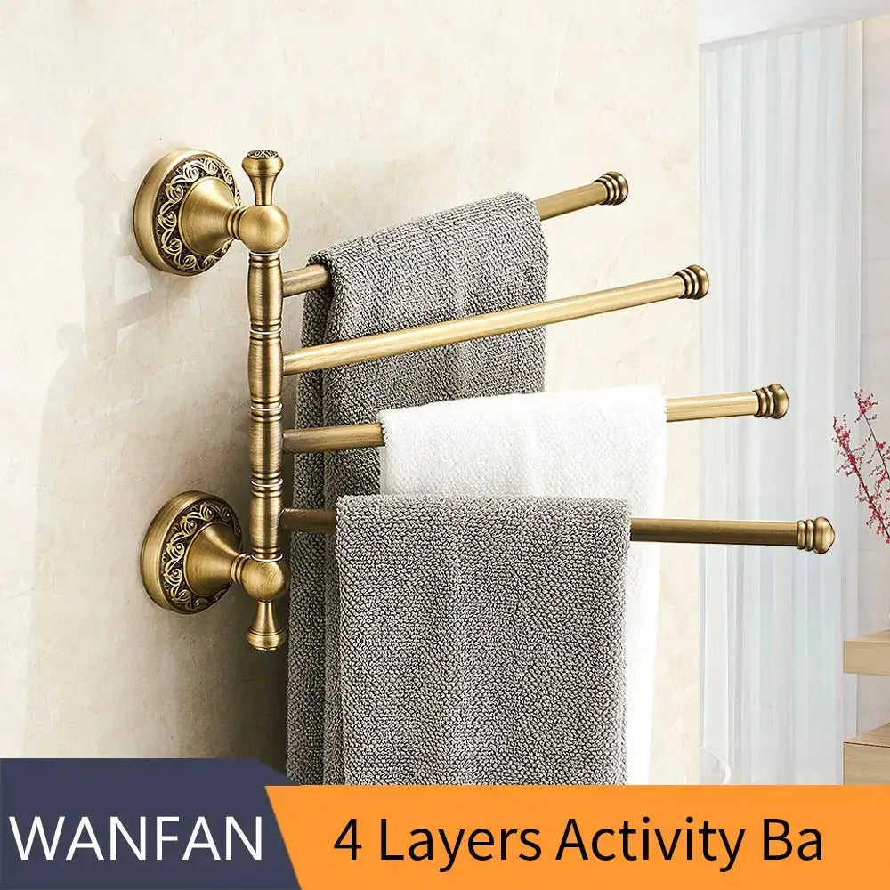 Brass Tiered Towel Rack