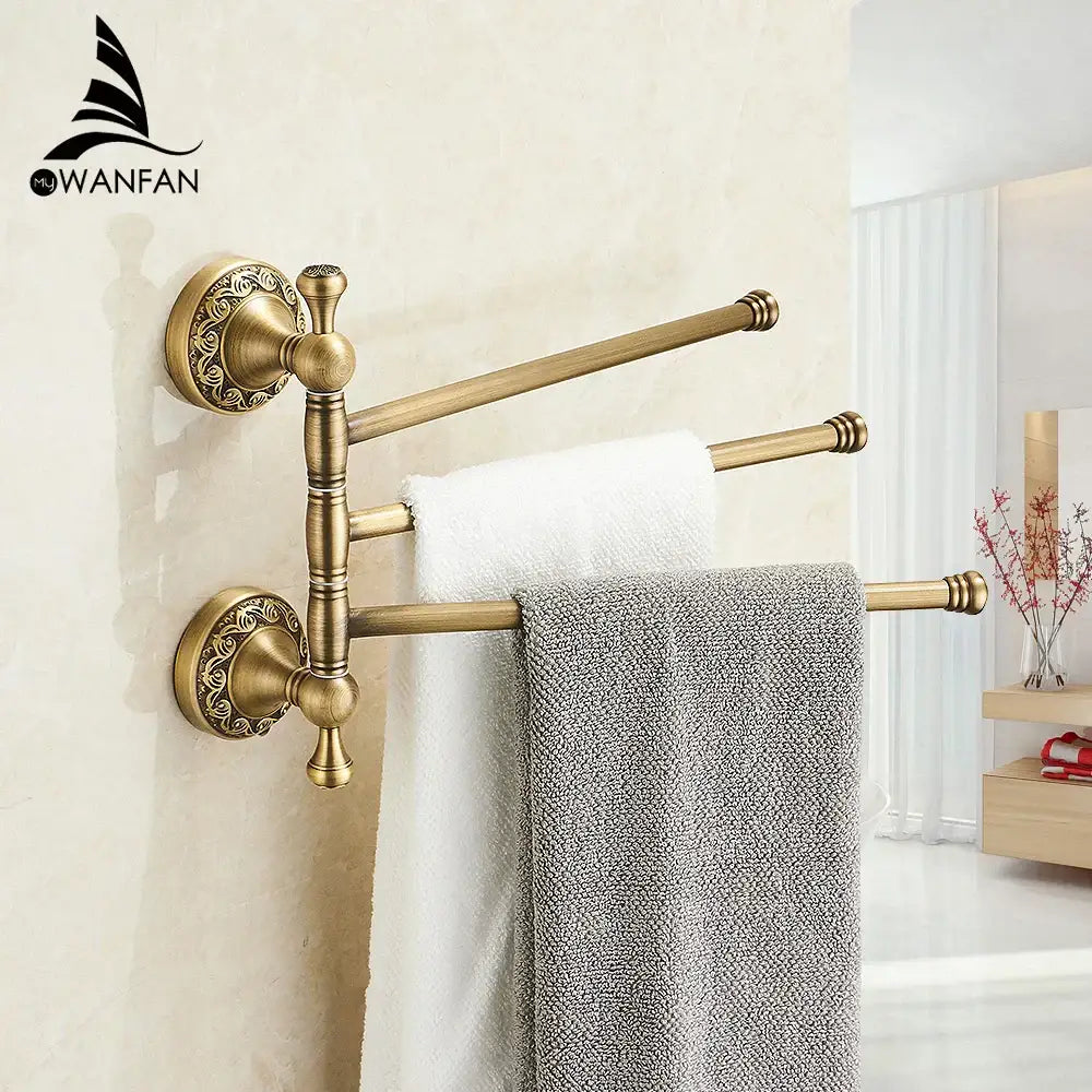 Brass Tiered Towel Rack