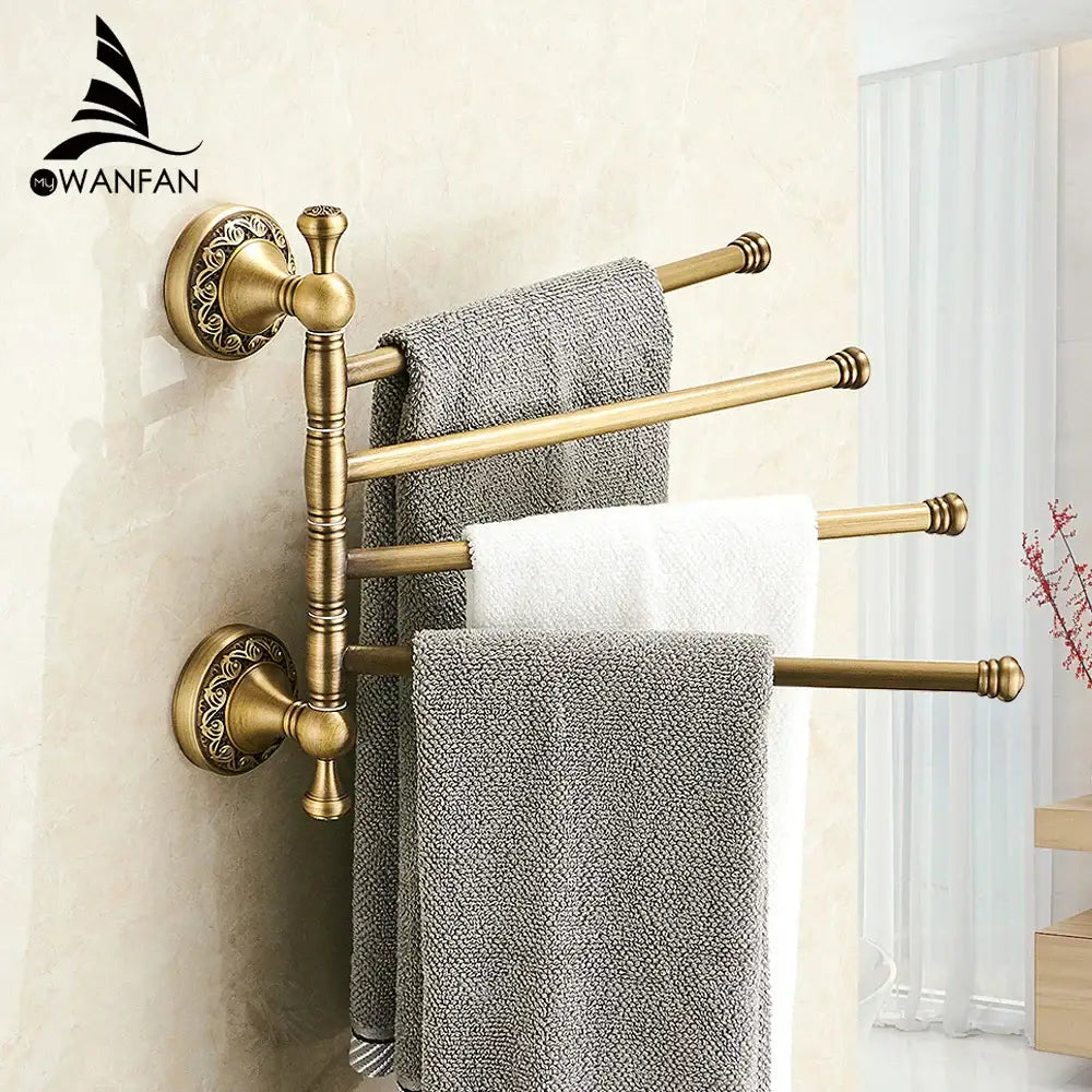 Brass Tiered Towel Rack
