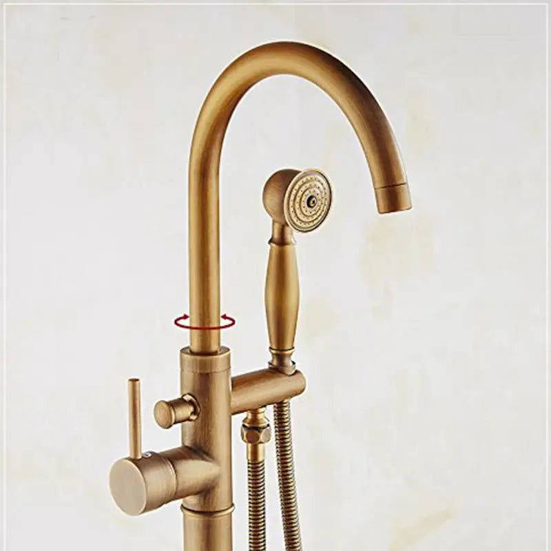 Antique Brass Tub Faucet