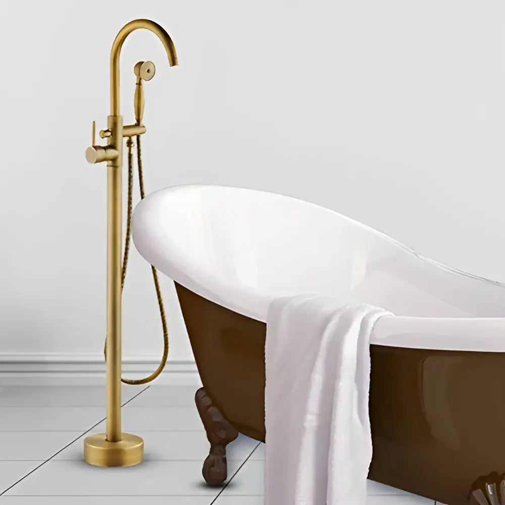 Antique Brass Tub Faucet