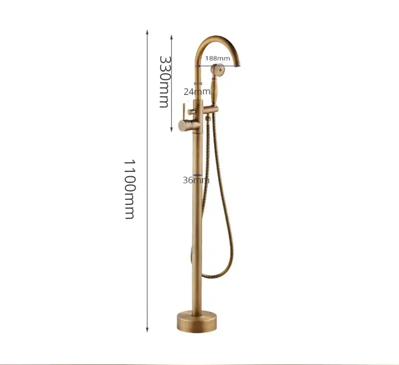 Antique Brass Tub Faucet