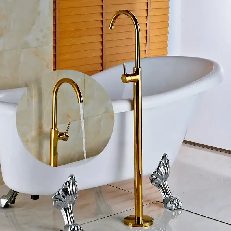 Antique Brass Tub Faucet