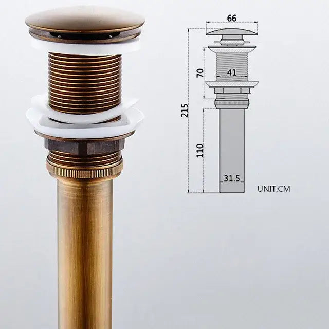Brass Ceramic Sink Strainer