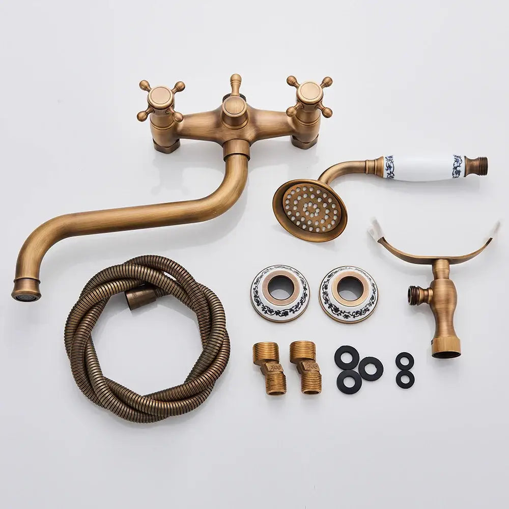 Brass Curved Spout Mixer