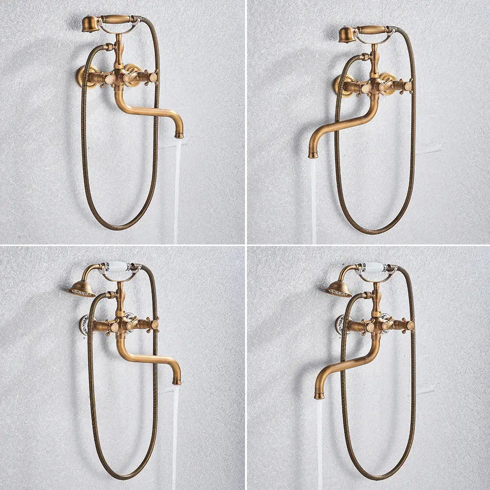 Brass Curved Spout Mixer