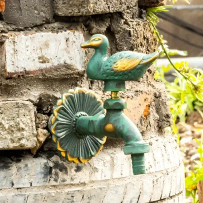 Brass Bird Garden Faucet