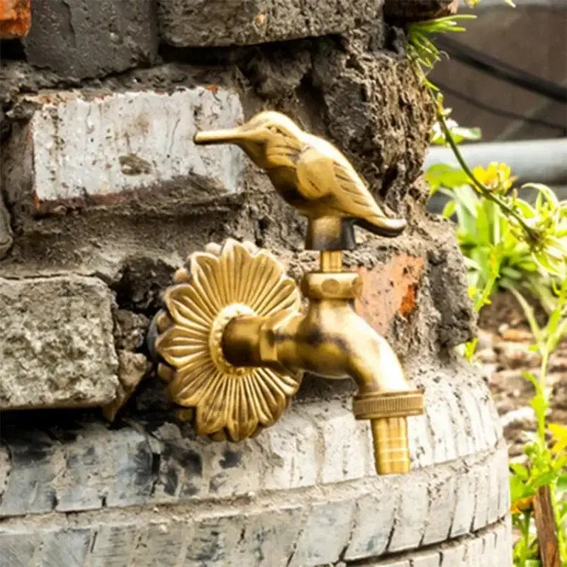 Brass Bird Garden Faucet