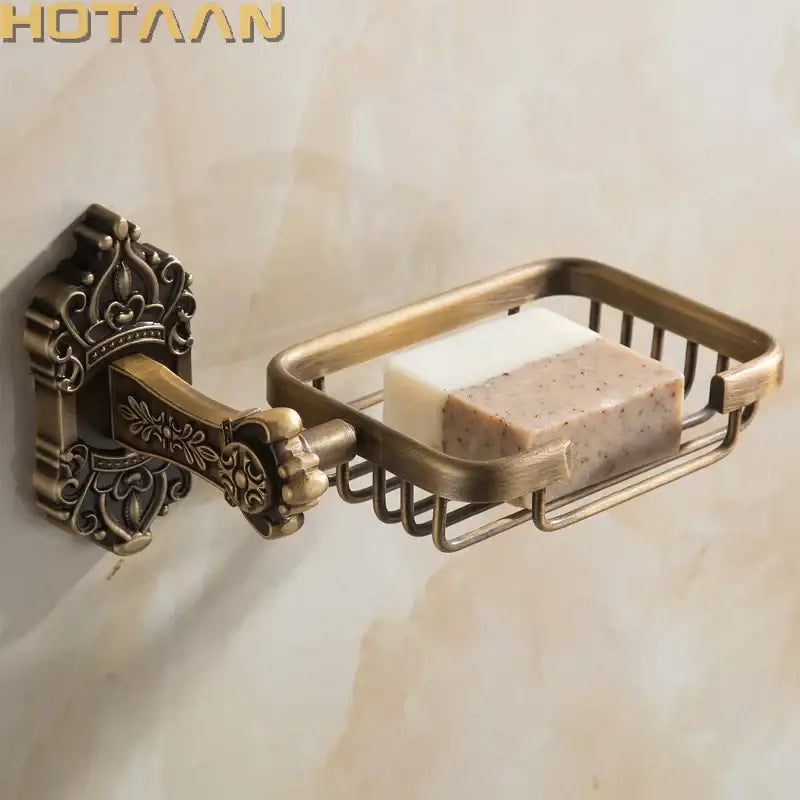 Brass Scrollwork Soap Basket