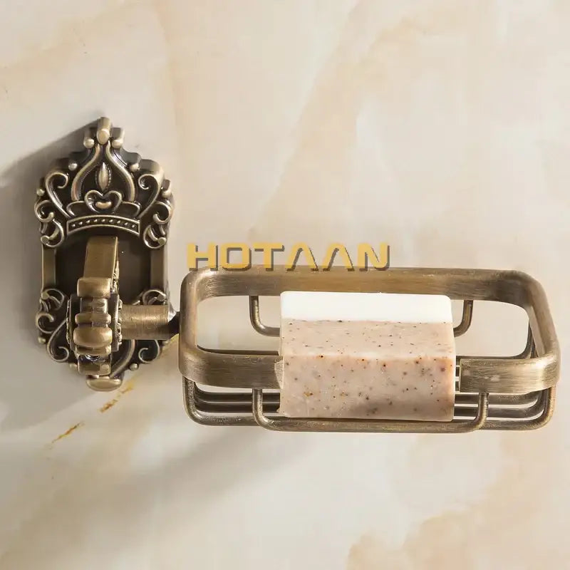 Brass Scrollwork Soap Basket