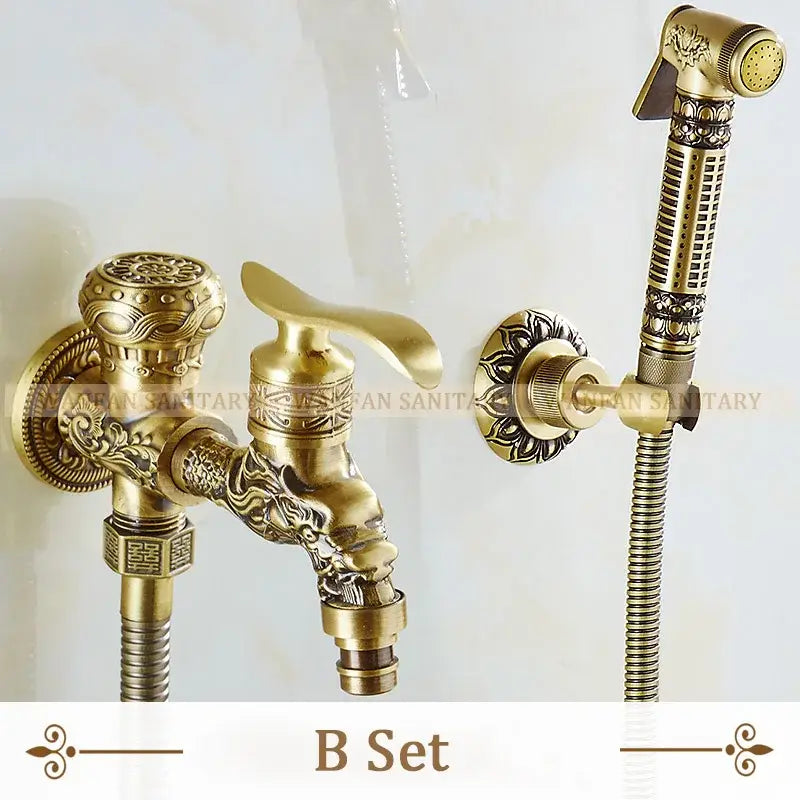 Antique Brass Bidet Sprayer