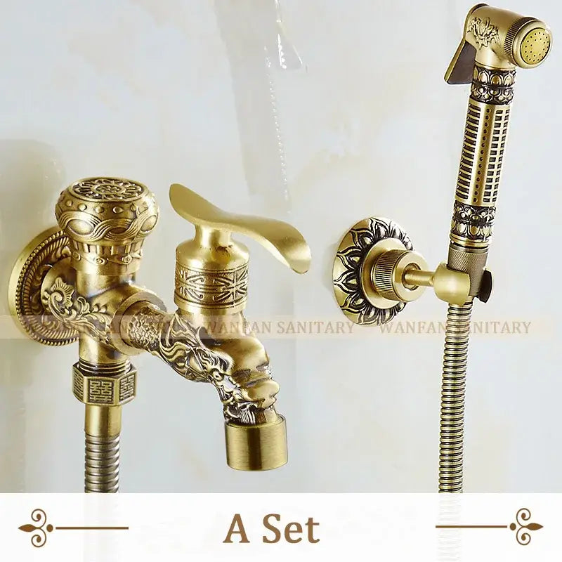Antique Brass Bidet Sprayer