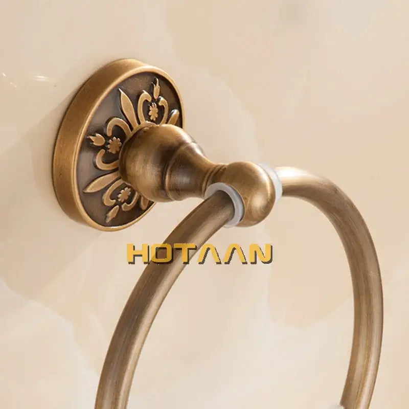 Brass Engraved Towel Holder