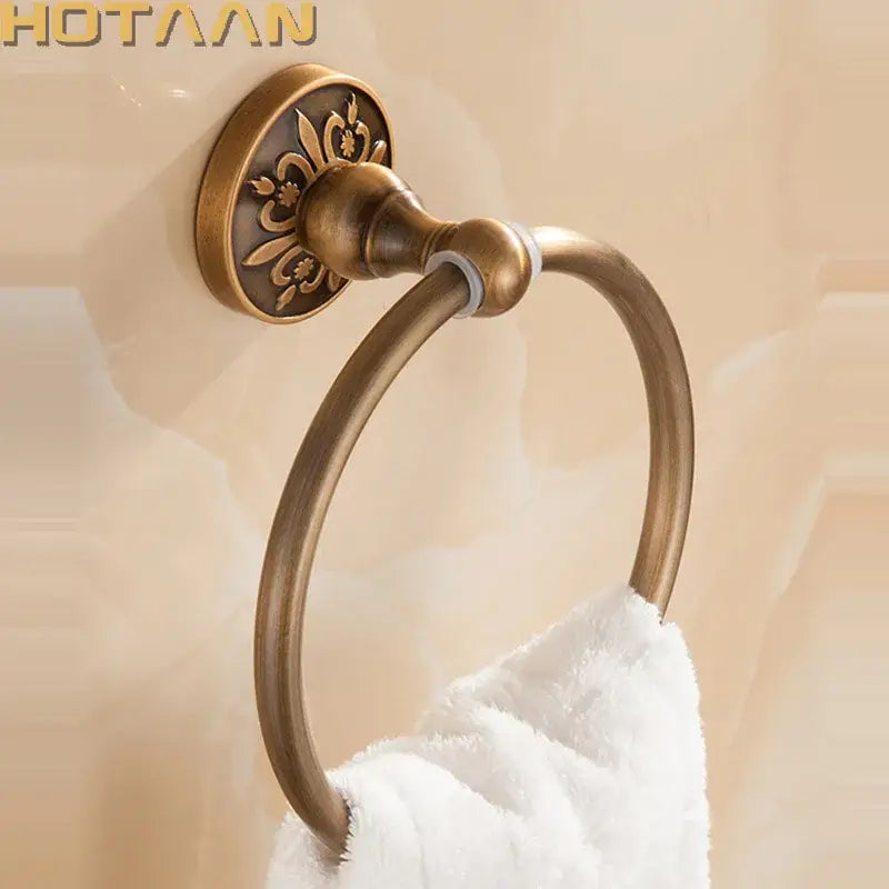 Brass Engraved Towel Holder