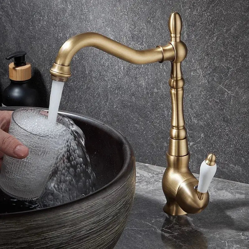 Antique Bronze Kitchen Faucet