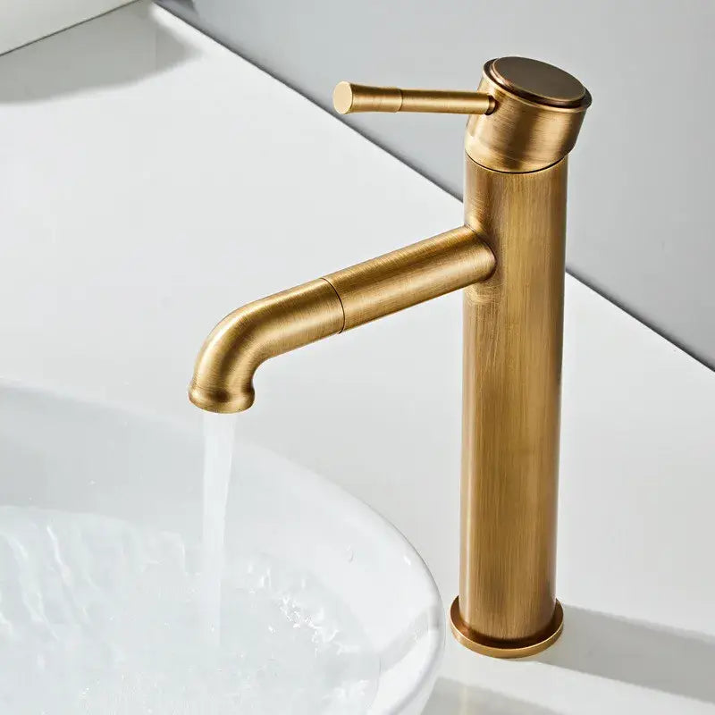 Antique Bronze Basin Faucet Deck-Mounted