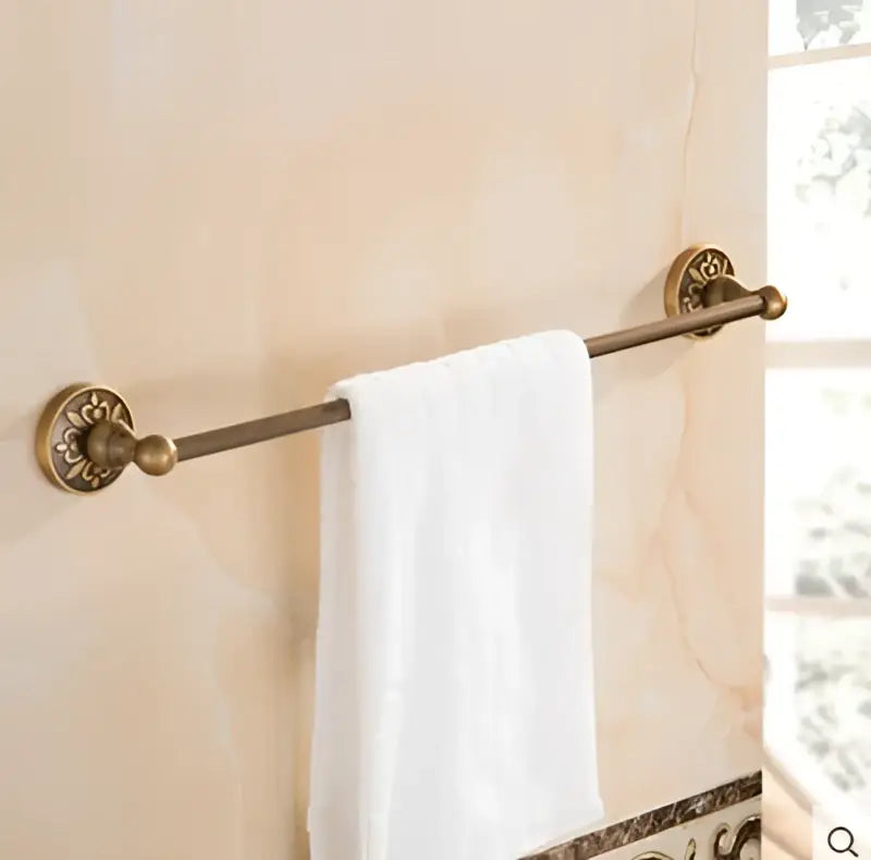 Bronze Floral Bathroom Set