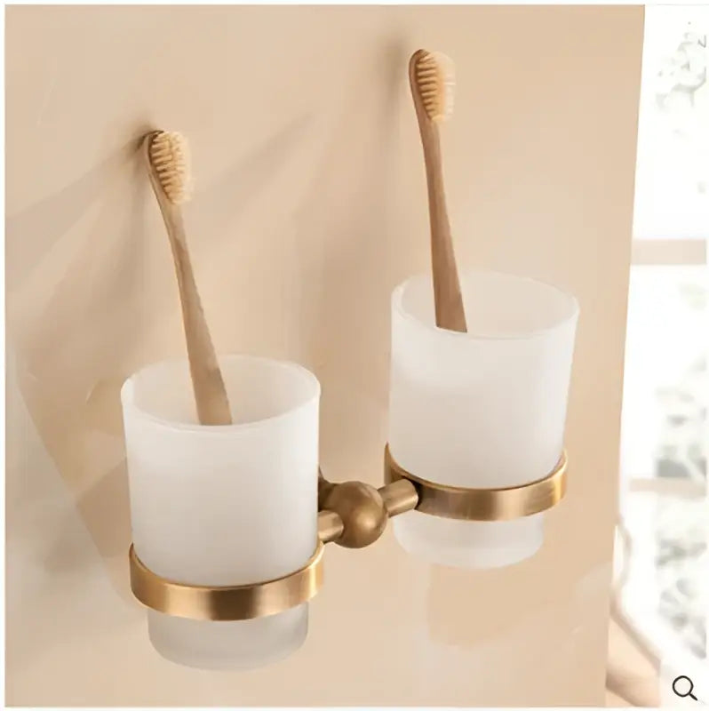 Bronze Floral Bathroom Set