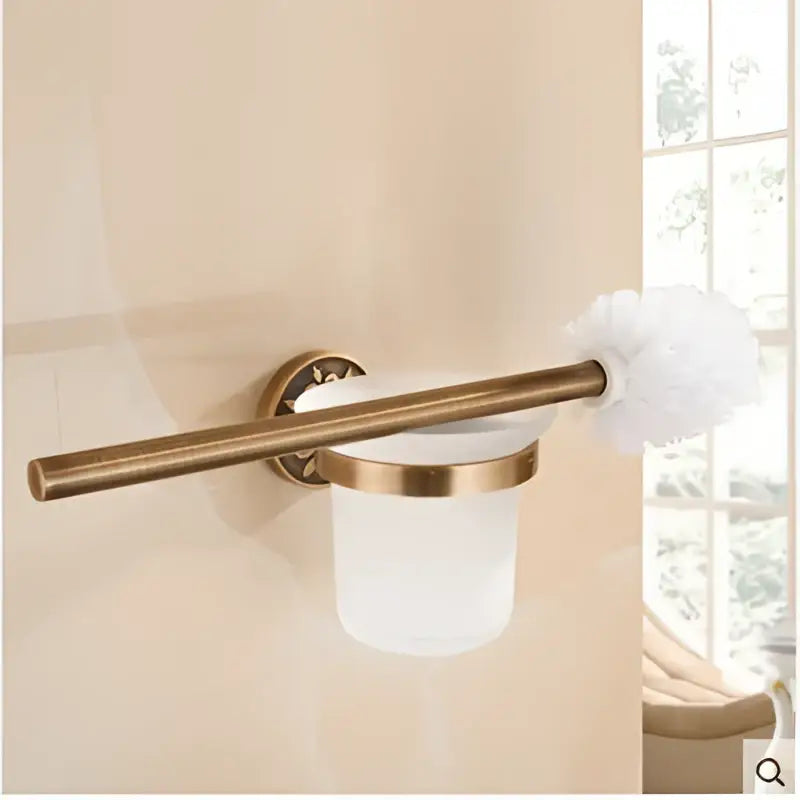 Bronze Floral Bathroom Set