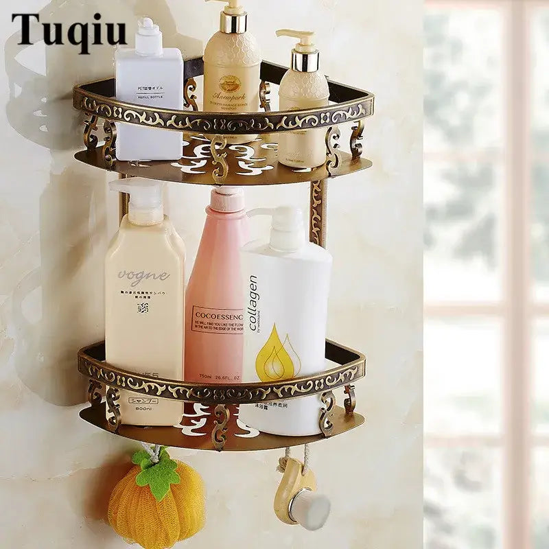 Bronze Floral Bathroom Set