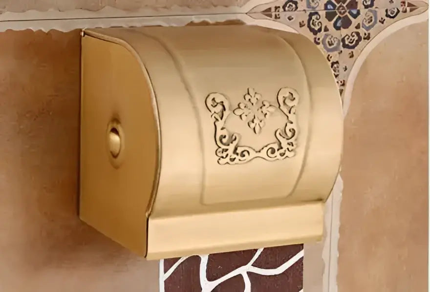 Bronze Floral Bathroom Set