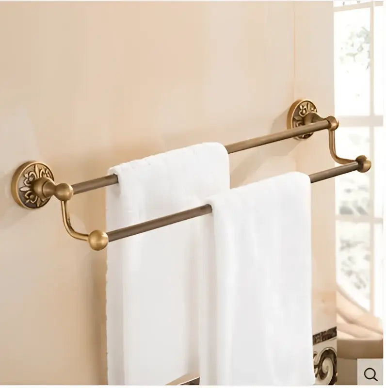 Bronze Floral Bathroom Set