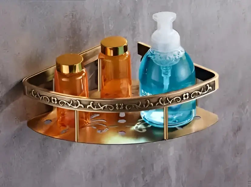 Bronze Floral Bathroom Set