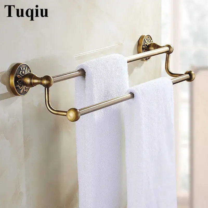 Bronze Floral Bathroom Set