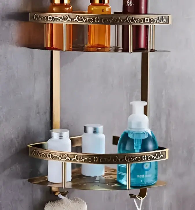 Bronze Floral Bathroom Set