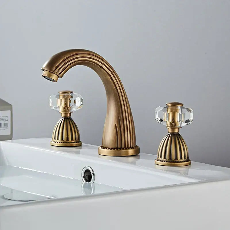 Bronze Crystal Knob Faucet