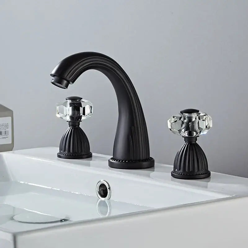 Bronze Crystal Knob Faucet