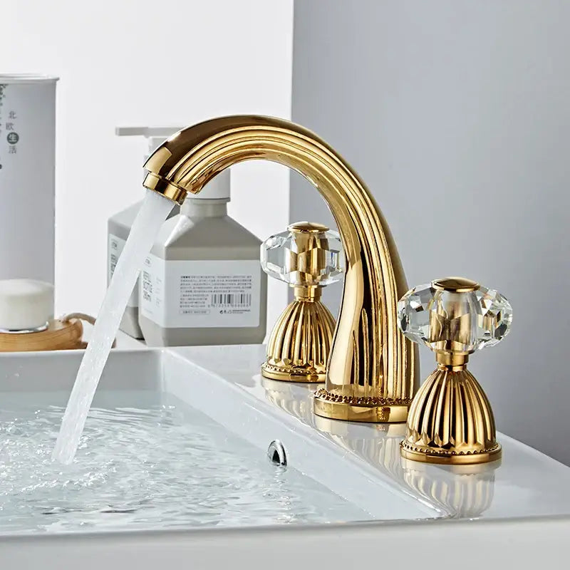 Bronze Crystal Knob Faucet