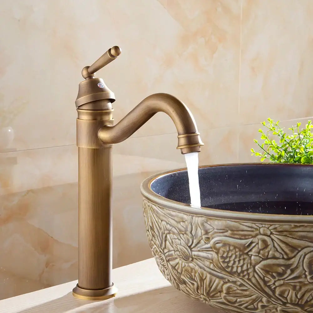 Antique Brass Modern Basin Faucet