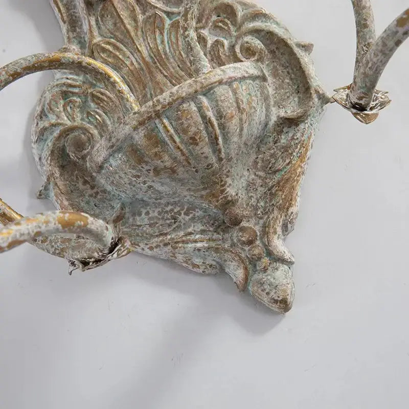 Antique Iron Double Sconce