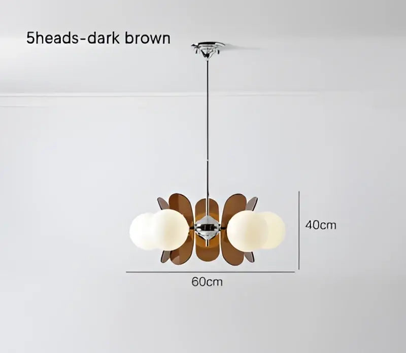 Wood Pendant Light Antique Style Living Room